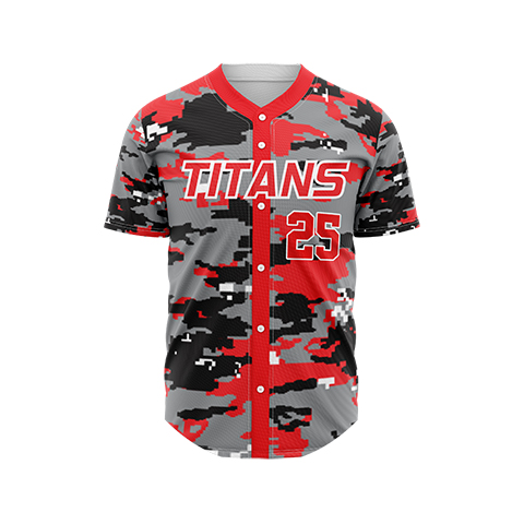 Custom Elite Sublimated & Tackle Twill Full Button Baseball